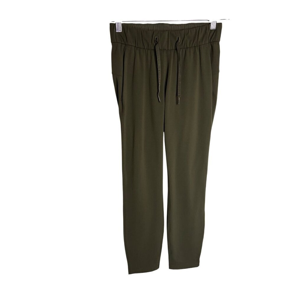Lululemon On The Fly Pant Full Length Green-sz 2